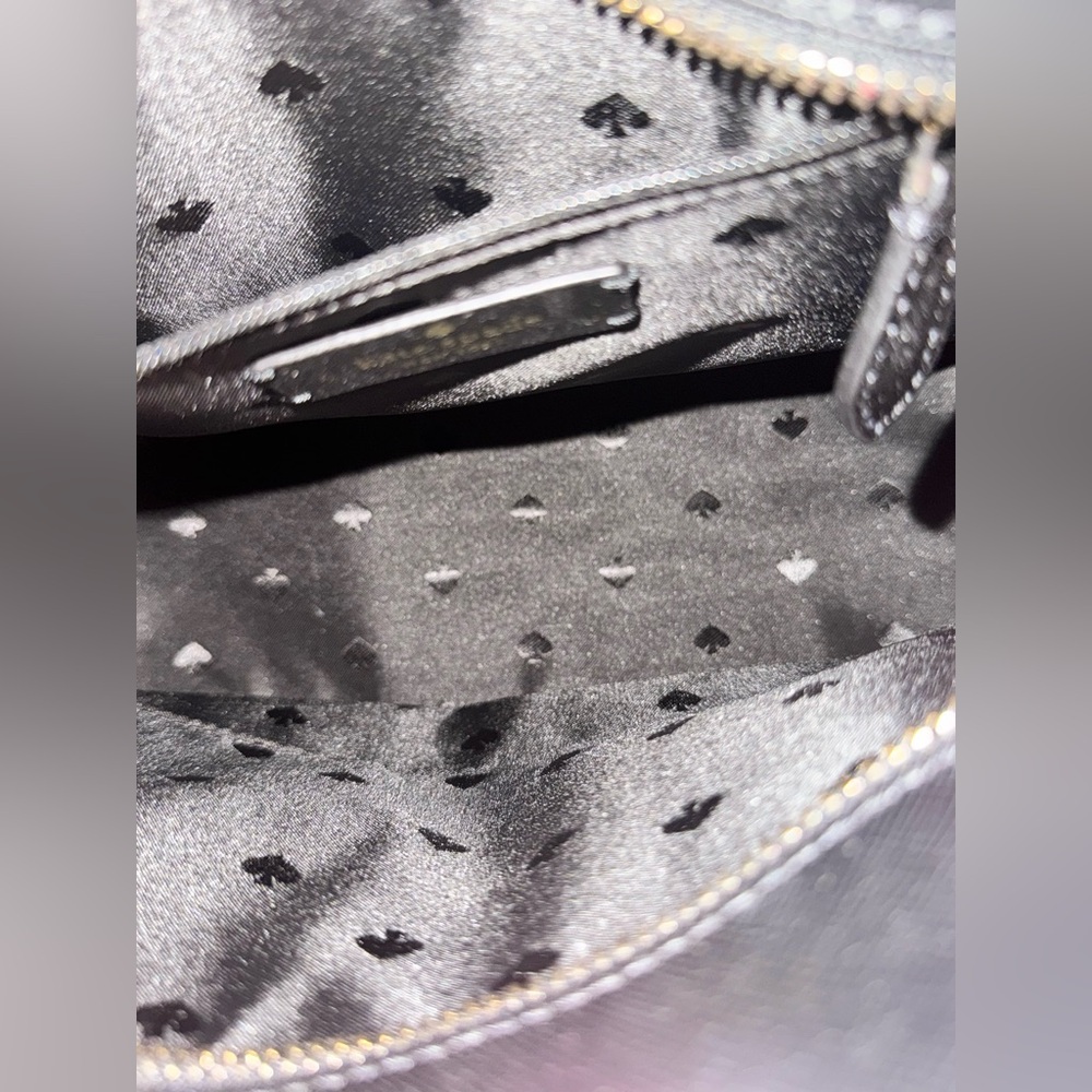 Kate Spade Staci Flutter Hearts Satchel (Black Multi) - w/ Storyline Card Holder - Picture 4 of 15